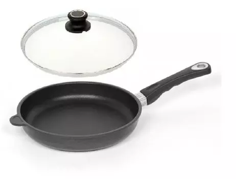 ЛОТОСОВАЯ СКОВОРОДА Плоская сковорода 20см ИНДУКЦИЯ Ш 15см В 5,1см "Германия" + крышка Lotus