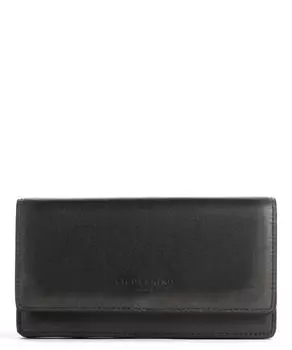 Lou винтажный кожаный кошелек Slam RFID из мелкозернистой кожи Liebeskind, черный