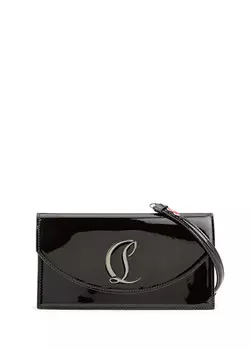 Loubi54 черная женская кожаная сумка через плечо Christian Louboutin