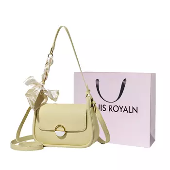 LOUIS ROYALN Женская сумка через плечо из искусственной кожи, светло-желтая/черная/белая/светло-зеленая