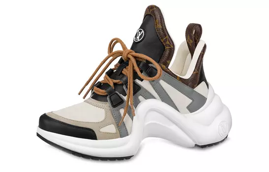 Кроссовки Louis Vuitton Archlight 1.0 Female, белый/коричневый/серый