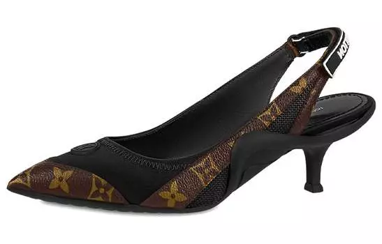 Туфли женские Louis Vuitton High Heels, темно-коричневый