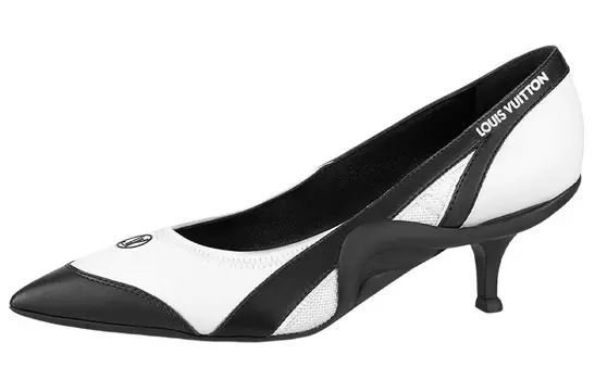 Туфли женские Louis Vuitton High Heels, черный / белый