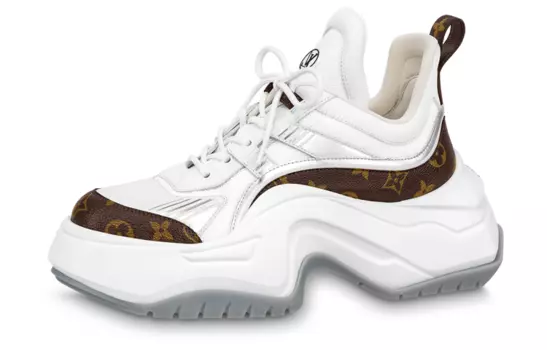Женские кроссовки Louis Vuitton Archlight 2.0, белый/коричневый