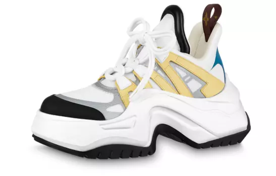 Кроссовки женские Louis Vuitton Archlight 2.0 Lifestyle, белый / желтый