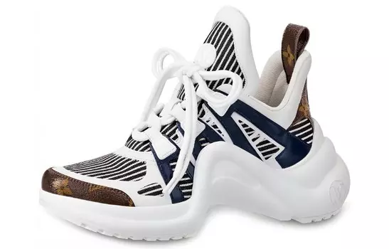 LOUIS VUITTON Archlight Trainer Stripe Monogram Women's