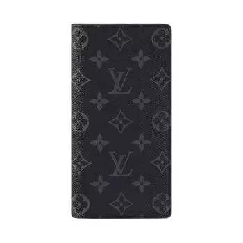 LOUIS VUITTON Кошелек Brazza Monogram Eclipse Black