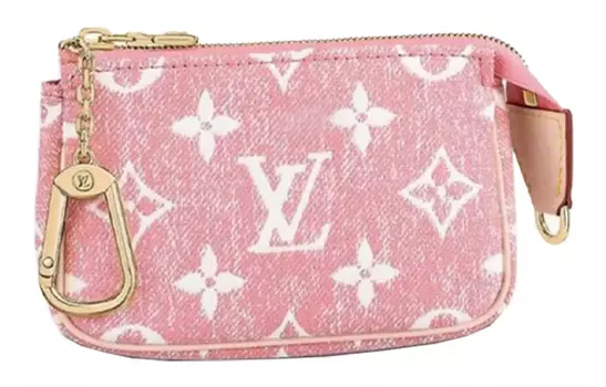 LOUIS VUITTON Кошелек Micro Pochette Accessoires Denim Jacquard Pink
