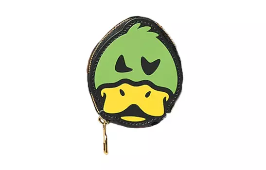 LOUIS VUITTON Кошелек NIGO DUCK COIN CARD HOLDER Leather Coin Card Holder Unisex Yellow Green