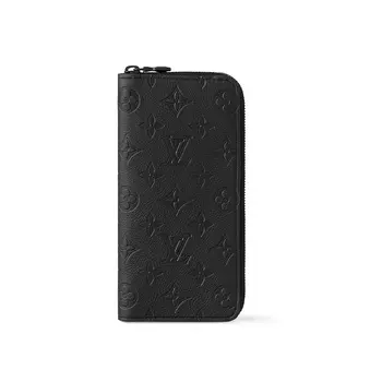 LOUIS VUITTON Кошелек Zippy Verticle Monogram Shadow Black