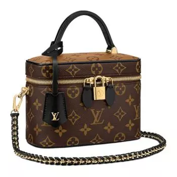 LOUIS VUITTON Косметичка Vanity Monogram Reverse Pm Brown