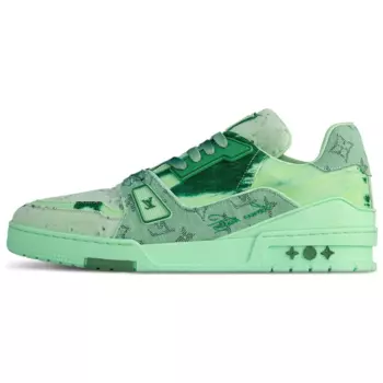 Кроссовки мужские Louis Vuitton Trainer Skateboard, зеленый