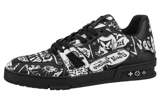 Мужские кроссовки Louis Vuitton, черный/белый