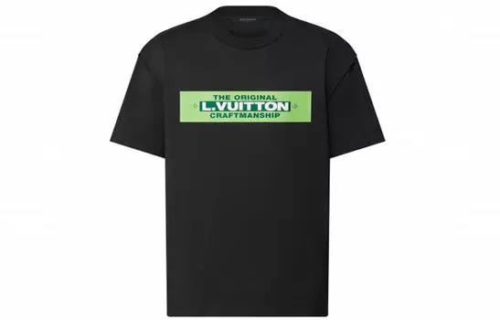Футболка с принтом Louis Vuitton, черный