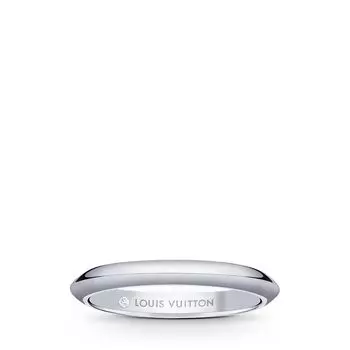 Louis Vuitton LV Diamonds кольцо 2,5 мм полоса, платина