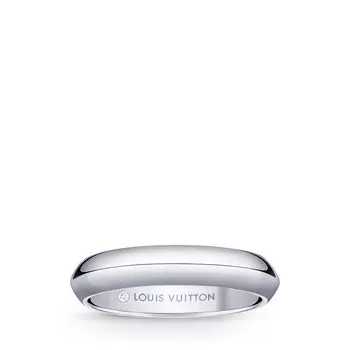 Louis Vuitton LV Diamonds кольцо 4 мм полоса, платина