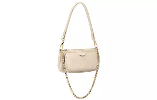LOUIS VUITTON Мульти-клатч Monogram Empreinte Бежевый
