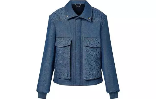 Мужская джинсовая куртка Louis Vuitton, синий