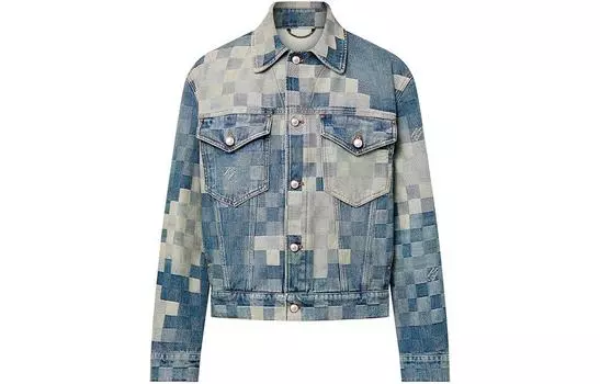 Мужская джинсовая куртка Louis Vuitton, синий