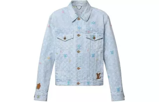 Мужская джинсовая куртка Louis Vuitton, голубой