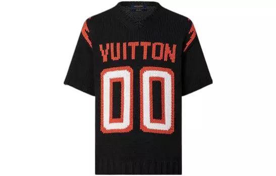 Футболка мужская Louis Vuitton Chunky Intarsia Football, черный