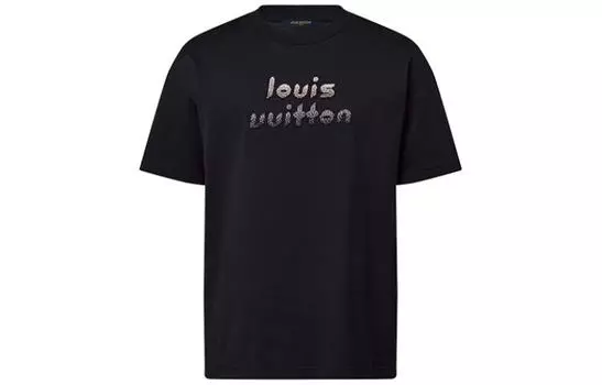 Футболка мужская Louis Vuitton Bead-Embroidered, черный