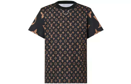 Футболка мужская Louis Vuitton, коричневый / черный