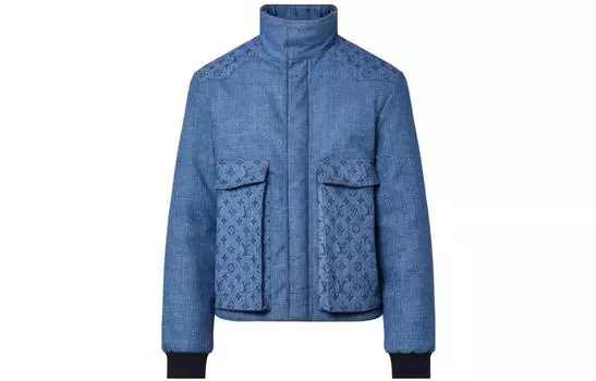 Куртка мужская Louis Vuitton с длинными карманами, синий