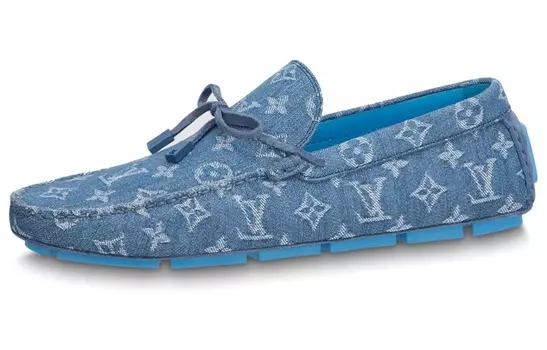Туфли мужские Louis Vuitton с логотипом, синий