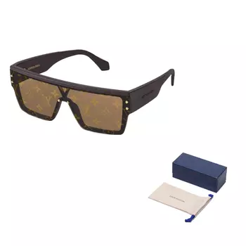 Мужские солнцезащитные очки Louis Vuitton, коричневый