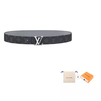 Мужской ремень Louis Vuitton, черный/серый