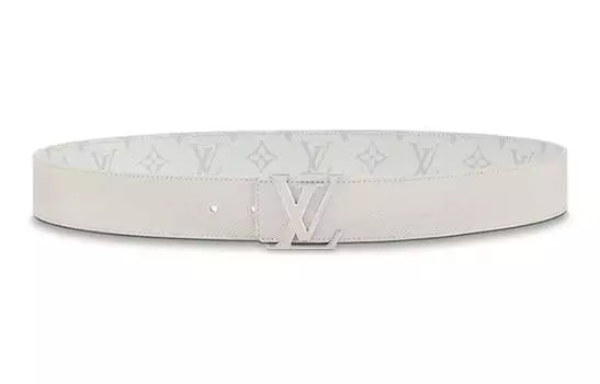 Мужской ремень Louis Vuitton, белый/серый