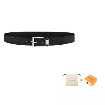 Мужской ремень Louis Vuitton, черный/серый