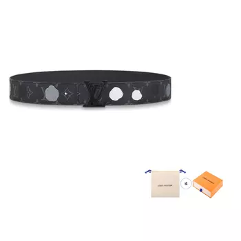 Мужской ремень Louis Vuitton X Yayoi Kusama, черный