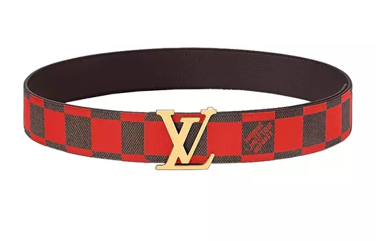 LOUIS VUITTON Мужской кожаный ремень