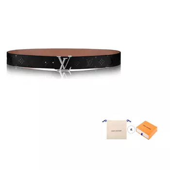 Мужской ремень Louis Vuitton, черный/коричневый