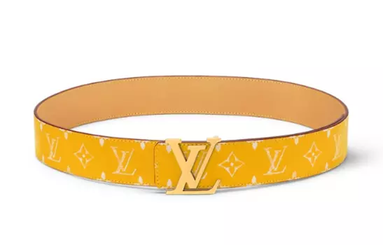 Мужской ремень Louis Vuitton, желтый