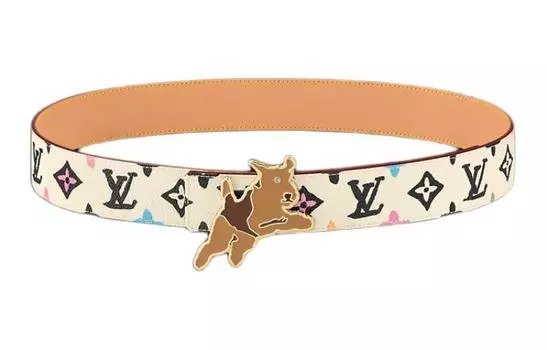 LOUIS VUITTON Мужской кожаный ремень