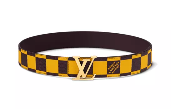 LOUIS VUITTON Мужской кожаный ремень