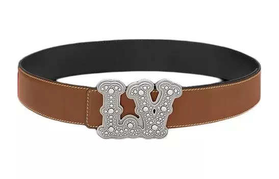 Мужской ремень Louis Vuitton, коричневый/черный