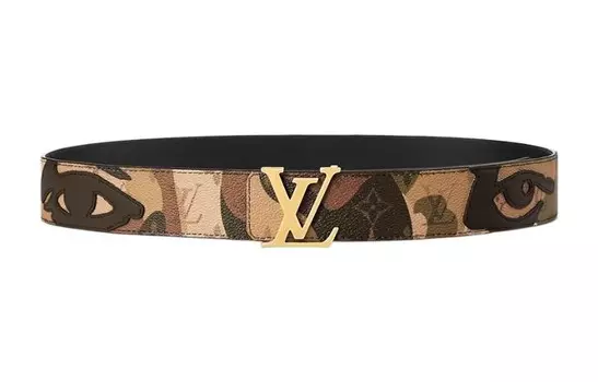 LOUIS VUITTON Мужской кожаный ремень, Brown
