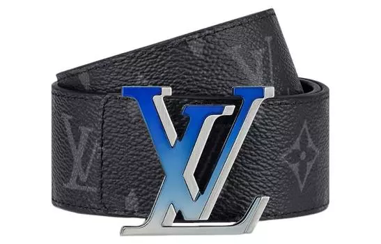 LOUIS VUITTON Мужской кожаный ремень, Черный