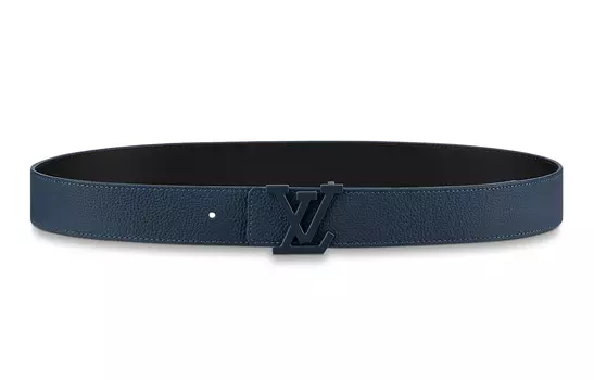 Мужской ремень Louis Vuitton, черный/синий