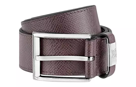 LOUIS VUITTON Мужской кожаный ремень, Коричневый