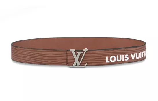 LOUIS VUITTON Мужской кожаный ремень, Коричневый