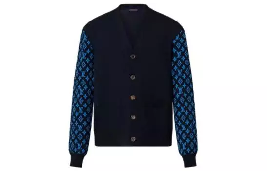 Свитер мужской Louis Vuitton, черный / синий