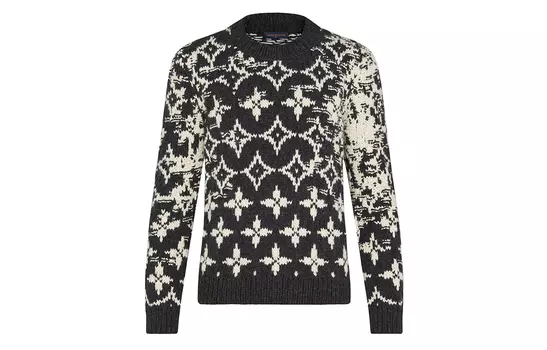 LOUIS VUITTON Мужской свитер, цвет Blackspellswhite