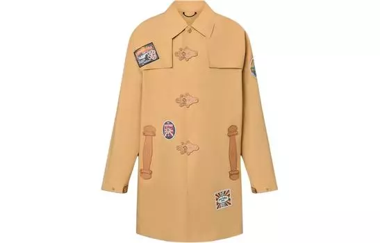 LOUIS VUITTON Мужской Тренч, цвет Camel