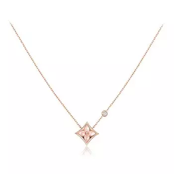 Louis Vuitton Подвеска Color Blossom BB Star, розовое золото, розовый перламутр и бриллиант