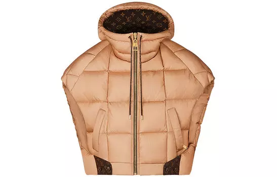 LOUIS VUITTON Пуховик женский абрикосово-желтый